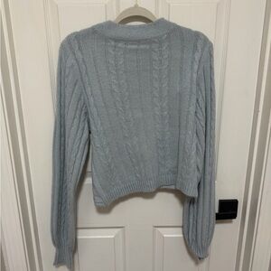 Open Back Cable Knit Sweater